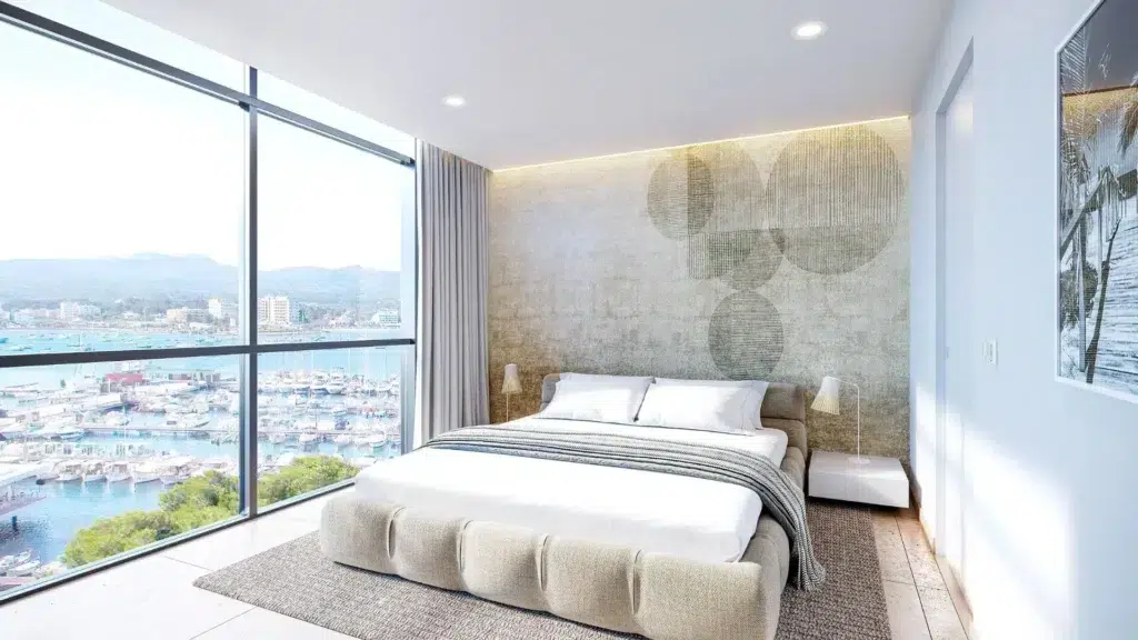 Bedroom Aqua Resort waterfront condos Sint Maarten