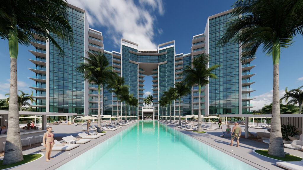 Piscine commune Aqua Resort Sint Maarten