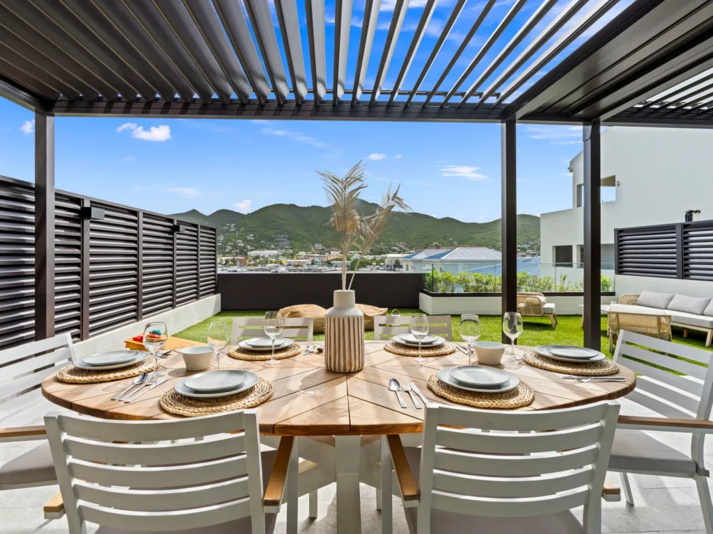 Terrasse rooftop A101 The Hills Résidence Sint Maarten