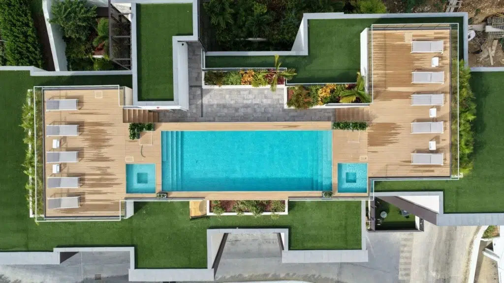 Aerial view apartment C-315 The Hills Residence Sint Maarten
