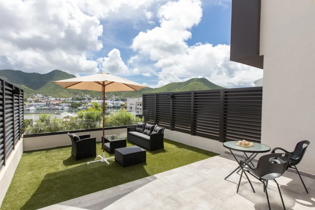 Rooftop terrace A-106 The Hills Residence Sint Maarten