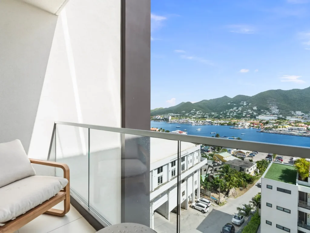 Balcony apartment B246 The Hills Residence Sint Maarten